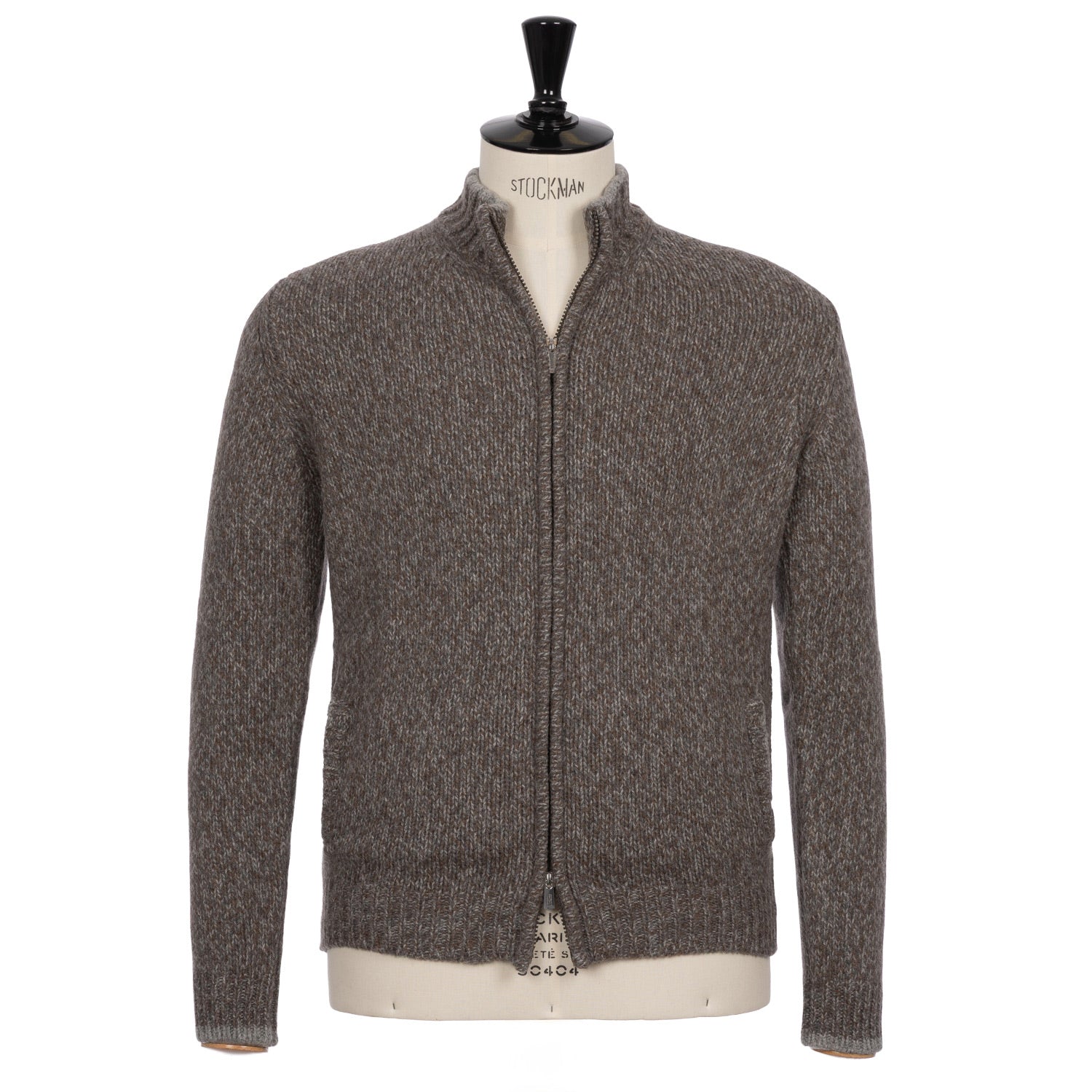 Zip-Cardigan "Favonius Open" made from Baby Alpaca Wool